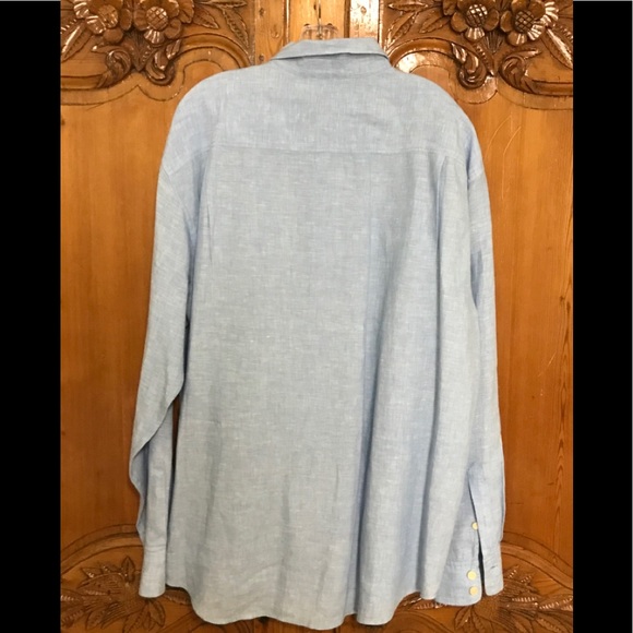 Tommy Bahama 100% Linen Relaxed Fit Shirt - Picture 4 of 8